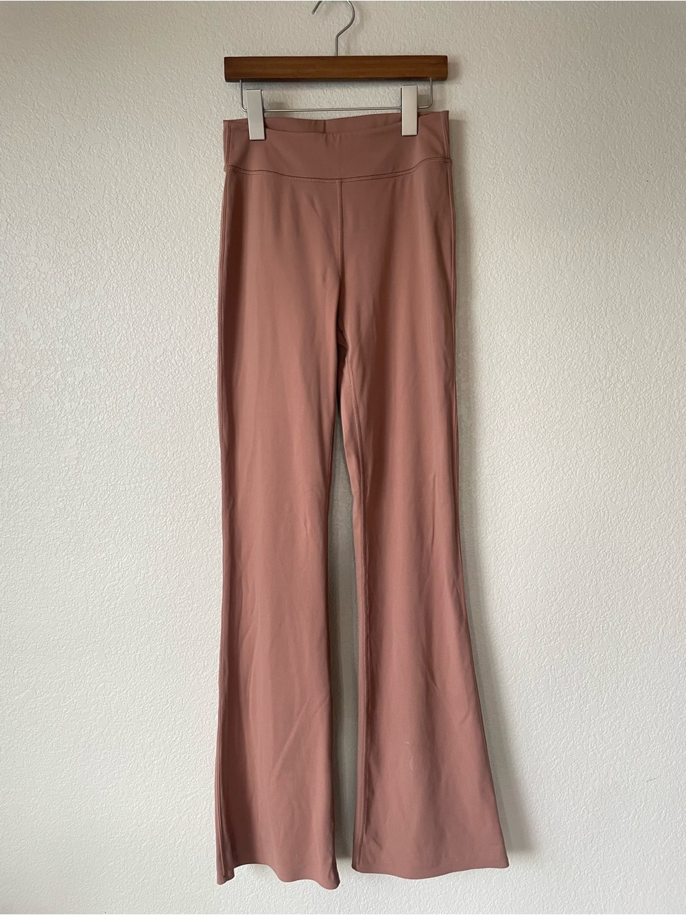 Tavi High Waisted Flare Pants Light Brown Stretch Yoga Pants Womens M
